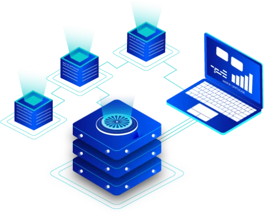 Lucre Way illustration of connected digital systems